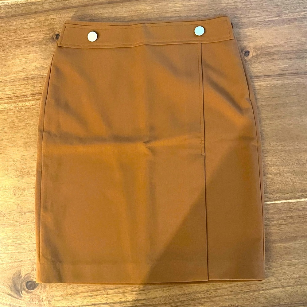 NWT Ann Taylor Factory Burnt Orange Pencil Skirt